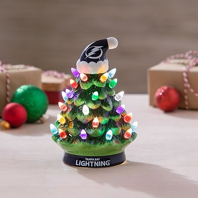 Evergreen Enterprises Tampa Bay Lightning 8" LED Ceramic Christmas Tree