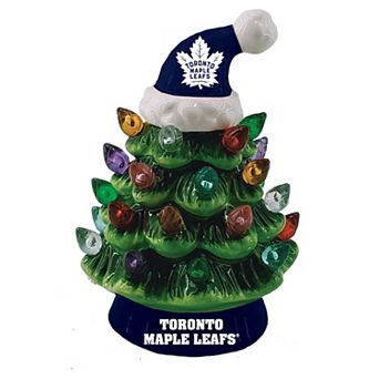 Evergreen Enterprises Toronto Maple Leafs 8" LED Ceramic Christmas Tree