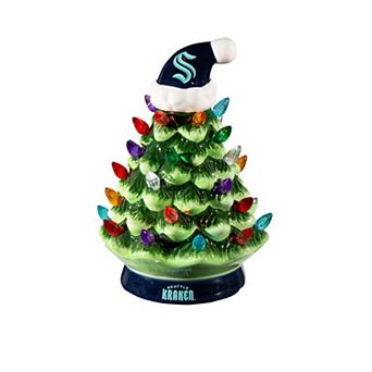 Evergreen Enterprises Seattle Kraken 8" LED Ceramic Christmas Tree