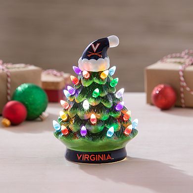 Evergreen Enterprises University of Virginia 8" LED Ceramic Christmas Tree