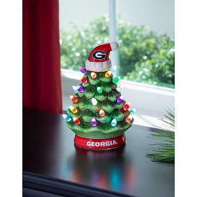 Evergreen Enterprises University of Georgia 8" LED Ceramic Christmas Tree