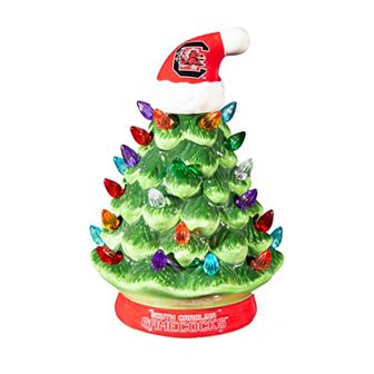 Evergreen Enterprises University of South Carolina 8" LED Ceramic Christmas Tree