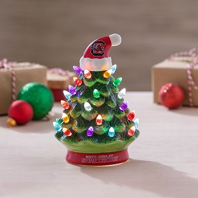 Evergreen Enterprises University of South Carolina 8" LED Ceramic Christmas Tree