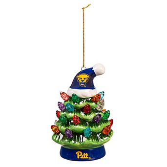 Evergreen Enterprises University of Pittsburgh 8" LED Ceramic Christmas Tree