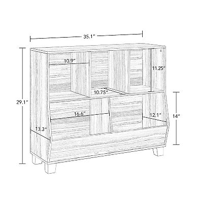 RiverRidge Kids Catch-All Multi-Cubby Toy Organizer