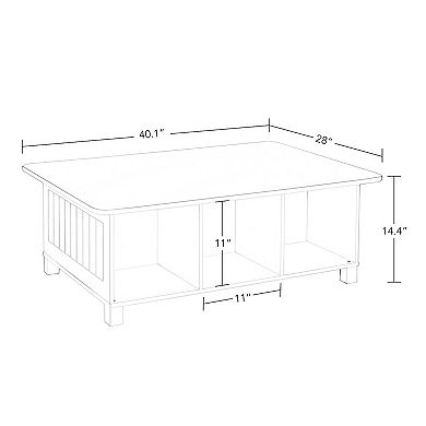RiverRidge Kids 6-Cubby Storage Activity Table