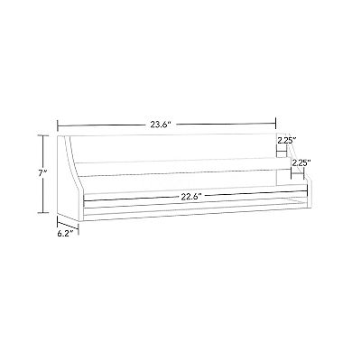 RiverRidge Kids 2-Piece Book Nook Wall Bookshelf Set