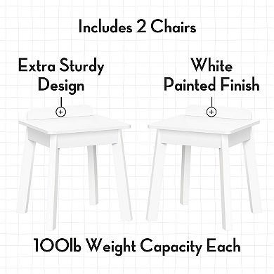 RiverRidge Kids Art Activity Table with Storage and 2 Chairs