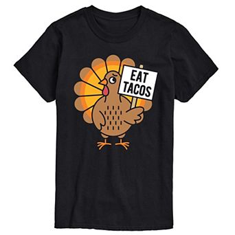 Men's Eat Tacos Turkey Graphic Tee