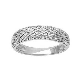 Love Always Sterling Silver Diamond Accent Band