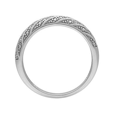 Love Always Sterling Silver Diamond Accent Band