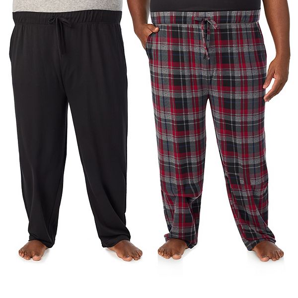 Big & Tall Cuddl Duds® 2-Pack French Terry Pajama Pants Set