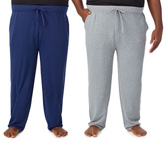 Big & Tall Cuddl Duds® 2-Pack French Terry Pajama Pants Set