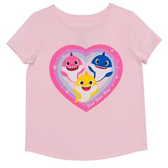 Baby & Toddler Girl Jumping Beans® Baby Shark Family Hearts Graphic Tee
