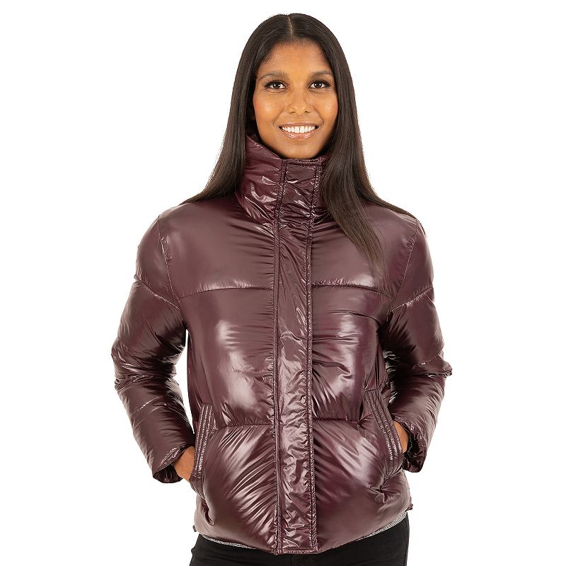 Women's Fleet Street Glossy Short Padded Jacket, 