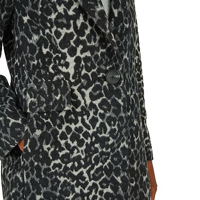 Women's Fleet Street Long Animal Print Coat