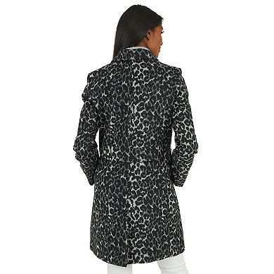Women's Fleet Street Long Animal Print Coat