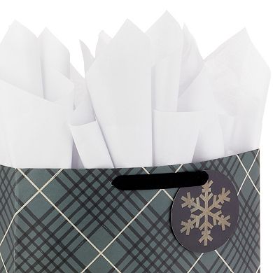Hallmark Large and Extra-Large Holiday Gift Bags With Tissue Paper 3-Pack - Rustic Joy
