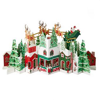Hallmark Paper Wonder Jumbo 3D Pop-Up Christmas Card - Christmas Village