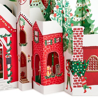 Hallmark Paper Wonder Jumbo 3D Pop-Up Christmas Card - Christmas Village