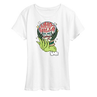 Juniors' Dr. Seuss Grinch Whoville Globe Graphic Tee