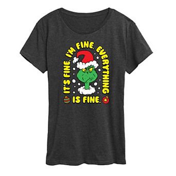 Juniors' Dr. Seuss Everything Is Fine Graphic Tee