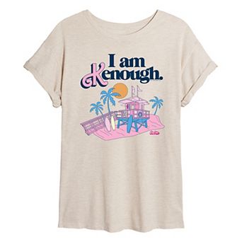 Juniors' Barbie The Movie I Am Kenough Graphic Tee