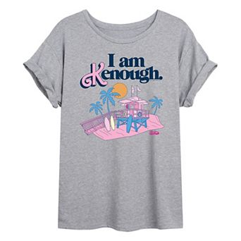 Juniors' Barbie The Movie I Am Kenough Graphic Tee