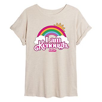 Juniors' Barbie The Movie I Am Kenough Graphic Tee