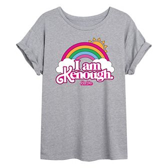 Juniors' Barbie The Movie I Am Kenough Graphic Tee