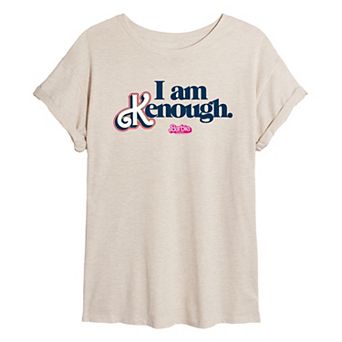 Juniors' Barbie The Movie I Am Kenough Graphic Tee