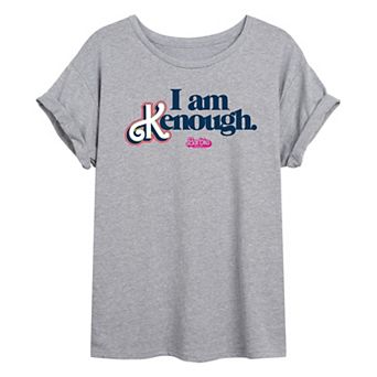 Juniors' Barbie The Movie I Am Kenough Graphic Tee