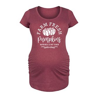 Maternity Farm Fresh Pumpkins Graphic Tee