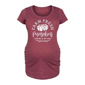 Maternity Farm Fresh Pumpkins Graphic Tee