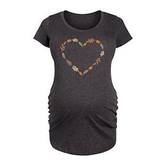 Maternity Leaf Heart Graphic Tee