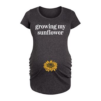 Maternity Growing My Sunflower Graphic Tee