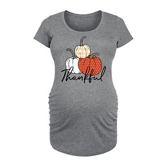 Maternity Thankful Pumpkins Graphic Tee