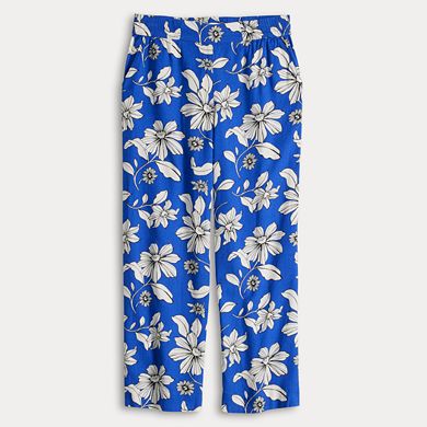 Women's Sonoma Goods For Life® Print Linen-Blend Pants 