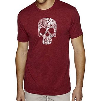 Rock n Roll Skull - Men's Premium Blend Word Art T-Shirt