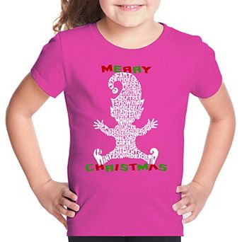 Christmas Elf - Girl's Word Art T-Shirt