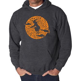 Men's Word Art Hooded Sweatshirt - Spooky Witch