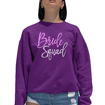 Bride Squad - Women's Word Art Crewneck Sweatshirt