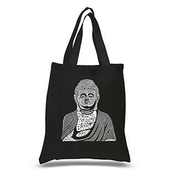 Small Word Art Tote Bag - Buddha
