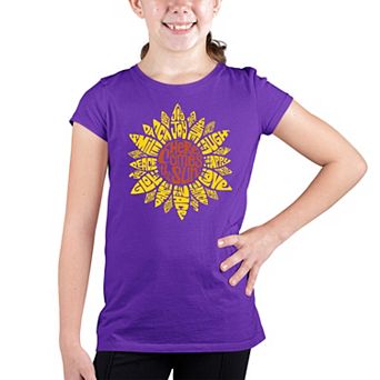 Sunflower - Girl's Word Art T-shirt