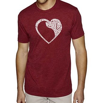 Dog Heart - Men's Premium Blend Word Art T-Shirt