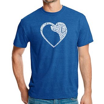 Dog Heart - Men's Premium Blend Word Art T-Shirt