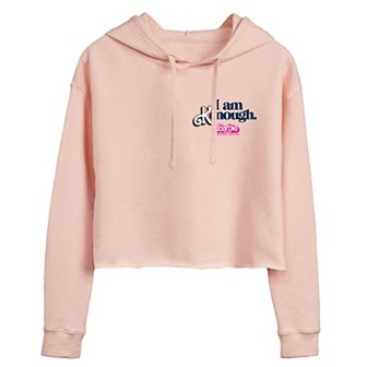 Juniors' Barbie The Movie I Am Kenough Cropped Graphic Hoodie