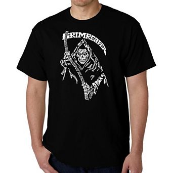 Men's Word Art T-shirt - Grim Reaper