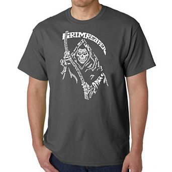 Men's Word Art T-shirt - Grim Reaper