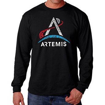NASA Artemis Logo - Men's Word Art Long Sleeve T-Shirt